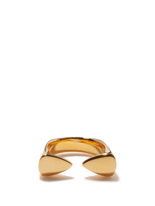 Matchesfashion.com Dominic Jones - 18kt Gold-plated Recycled Sterling-silver Ring - Womens - Yellow Gold