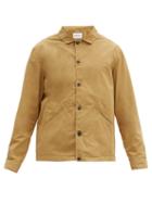 Matchesfashion.com Albam - Buttoned Cotton-poplin Jacket - Mens - Brown