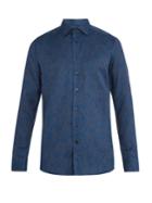 Etro Floral-jacquard Single-cuff Cotton Shirt