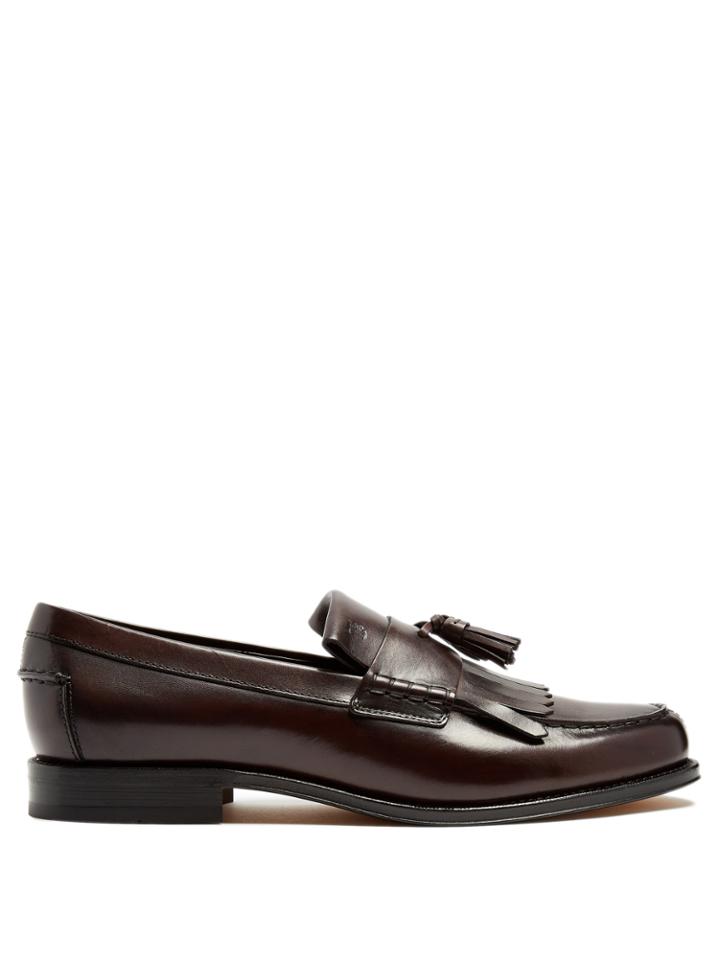 Tod's Leather Tassel Loafers