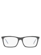 Matchesfashion.com Saint Laurent - Rectangle Frame Glasses - Womens - Black