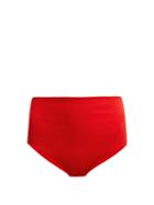 Matchesfashion.com Mara Hoffman - Lydia High Rise Bikini Briefs - Womens - Red