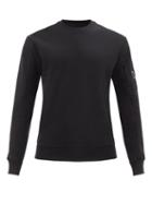 C.p. Company - Lens-sleeve Cotton-jersey Sweatshirt - Mens - Black