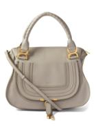 Chlo - Marcie Piped Leather Handbag - Womens - Grey