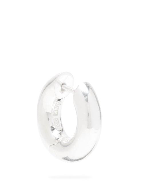 Matchesfashion.com All Blues - Almost Sterling-silver Single Hoop Earring - Mens - Silver