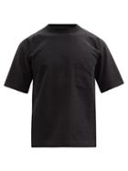 Mens Activewear Snow Peak - Patch-pocket Cotton-jersey T-shirt - Mens - Black