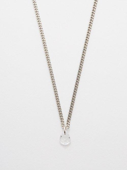 Completedworks - Cubic Zirconia & Recycled Sterling-silver Necklace - Mens - Silver