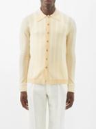 Giuliva Heritage - Jude Striped Cashmere-blend Cardigan - Mens - Beige