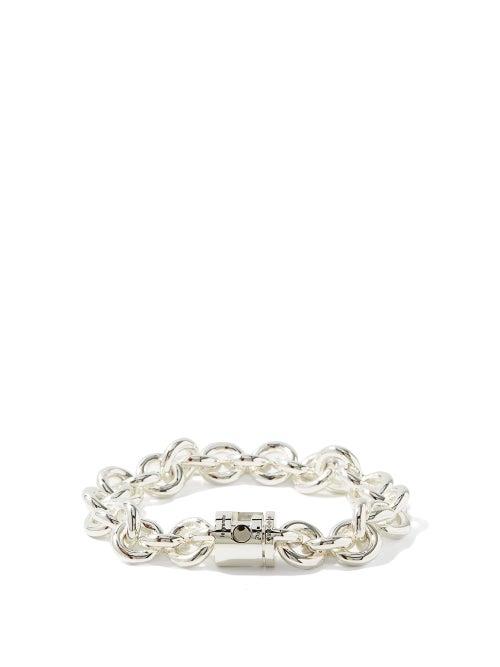 Matchesfashion.com Le Gramme - Le 103g Round-link Sterling-silver Bracelet - Mens - Silver