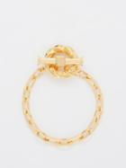 Bottega Veneta - T-bar 18kt Gold-plated Bracelet - Womens - Yellow Gold
