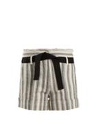 Vanessa Bruno Ezed High-rise Striped Cotton Shorts