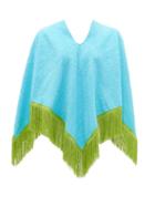 Matchesfashion.com Gabriel For Sach - Fringed Cotton-terry Poncho - Womens - Blue Multi