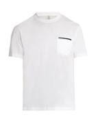 Brunello Cucinelli Contrast-stripe Cotton-jersey T-shirt
