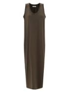 Max Mara Leisure - Nichols Scoop-neck Jersey Midi Dress - Womens - Dark Grey