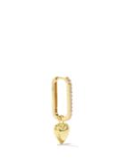Ladies Jewellery Wilhelmina Garcia - Heart Crystal & 18kt Gold-plated Single Earring - Womens - Crystal