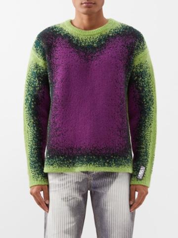 Y/project - Gradient Knitted Sweater - Mens - Purple Multi