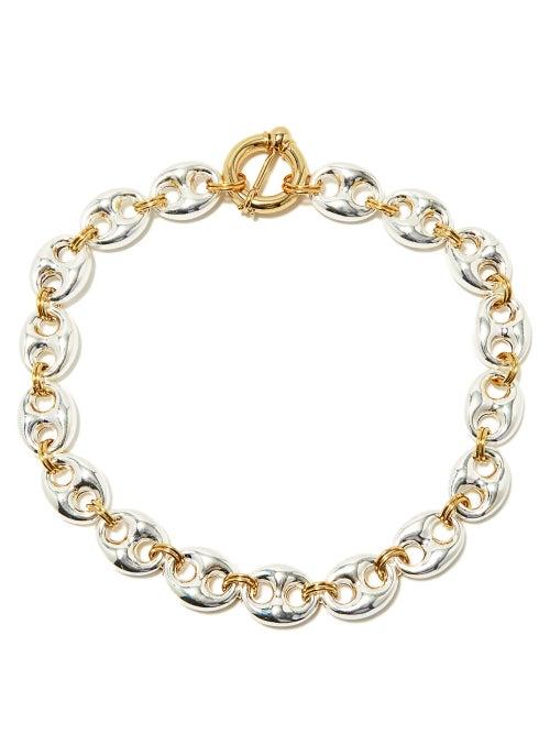 Matchesfashion.com Timeless Pearly - Coffee Bean Sterling-silver Bracelet - Womens - Silver Gold