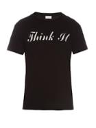 Saint Laurent Think It-print T-shirt
