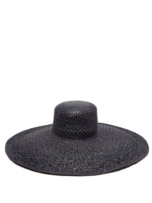 Matchesfashion.com Lola Hats - Pergola Wide Brim Straw Hat - Womens - Blue