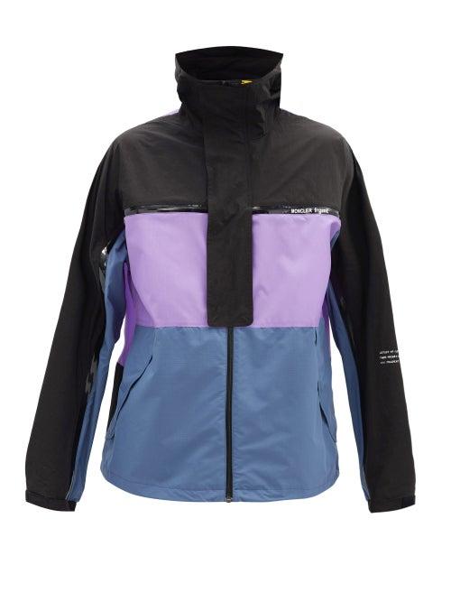 Matchesfashion.com 7 Moncler Fragment - Warren Stowaway Windbreaker Jacket - Mens - Black Purple