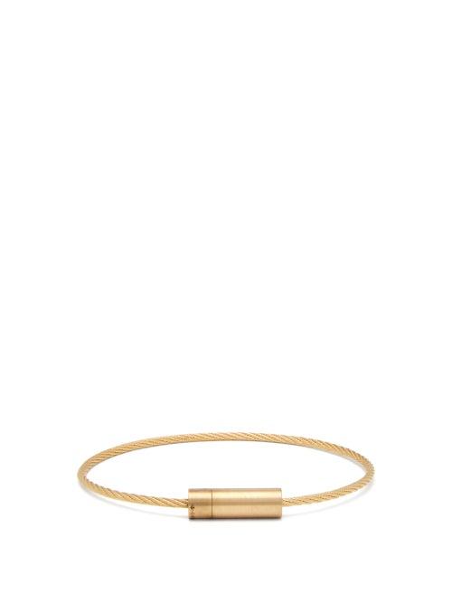 Matchesfashion.com Le Gramme - 11g Gold Cable Bracelet - Mens - Gold