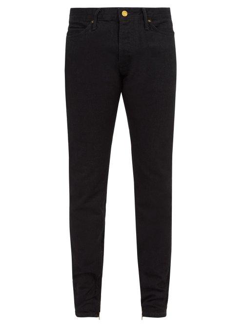 Matchesfashion.com Fear Of God - Selvedge Denim Skinny Jeans - Mens - Black
