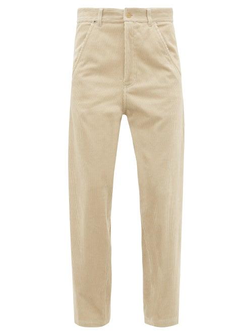 Matchesfashion.com Haider Ackermann - Docker Straight Leg Corduroy Trousers - Womens - Beige