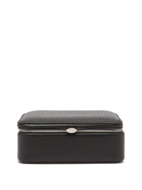 Matchesfashion.com F. Hammann - Leather Cufflinks Box - Mens - Black