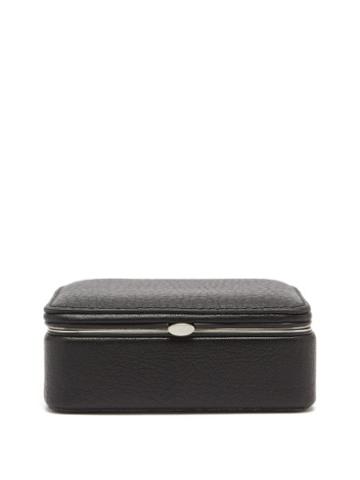 Matchesfashion.com F. Hammann - Leather Cufflinks Box - Mens - Black