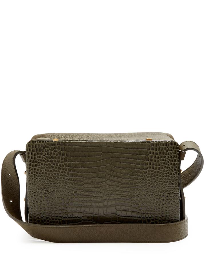 Lutz Morris Taran Medium Crocodile-effect Leather Shoulder Bag