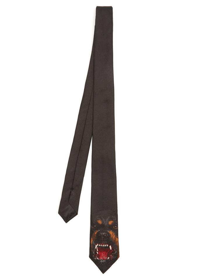 Givenchy Rottweiler-print Silk Tie