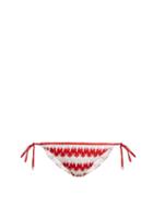 Matchesfashion.com Missoni Mare - Zigzag Crochet Bikini Bottoms - Womens - Red White