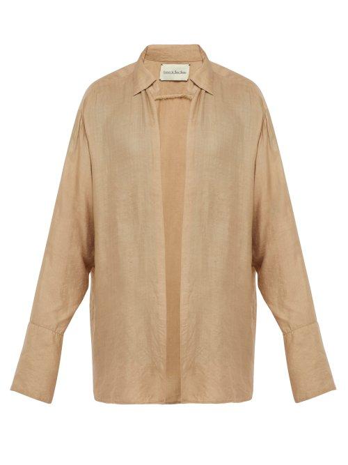 Matchesfashion.com Ludovic De Saint Sernin - Silk Shirt - Mens - Beige