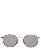 Matchesfashion.com Dita Eyewear - Journey Gold Plated Round Frame Sunglasses - Mens - Gold