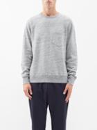 Officine Gnrale - Chris Crew-neck Cotton-blend Sweatshirt - Mens - Grey