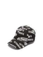 Vetements - Logo-print Cotton-twill Cap - Mens - Black