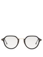 Isabel Marant Eyewear - Windsor Round Acetate And Metal Glasses - Womens - Black Gold