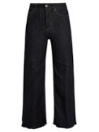 Redvalentino High-rise Wide-leg Cropped Jeans