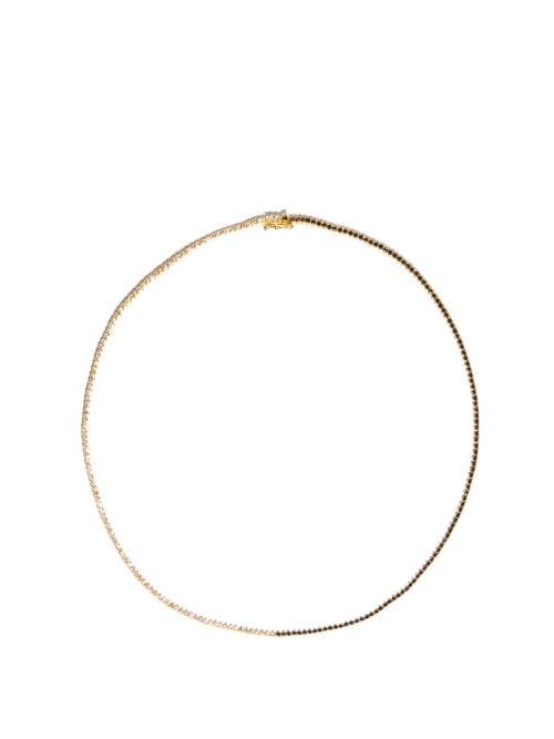Matchesfashion.com Lizzie Mandler - Othello Diamond & 18kt Gold Necklace - Womens - Yellow Gold