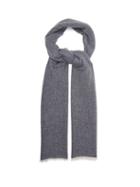 Matchesfashion.com Allude - Fringed Cashmere Scarf - Womens - Navy