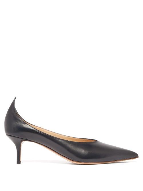 Matchesfashion.com Francesco Russo - Pointed Leather Pumps - Womens - Black