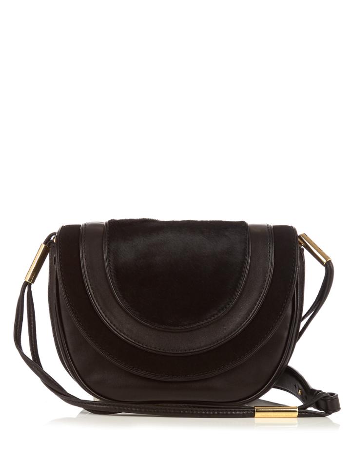 Diane Von Furstenberg Medium Bullseye Leather Messenger Cross-body Bag