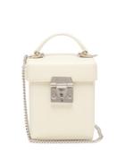 Matchesfashion.com Mark Cross - Grace Cube Mini Leather Box Bag - Womens - White