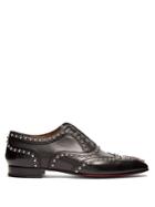 Christian Louboutin Charlie Clou Studded Leather Oxford Shoes