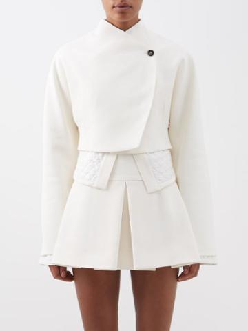Maximilian Davis - Cropped Technical Jacket - Womens - Ivory