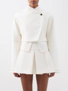 Maximilian Davis - Cropped Technical Jacket - Womens - Ivory