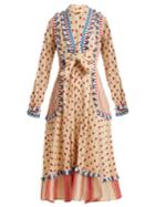 Dodo Bar Or Padma Polka-dot Embroidered Cotton Dress