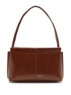 Matchesfashion.com Wandler - Carly Small Lizard-effect Leather Shoulder Bag - Womens - Brown