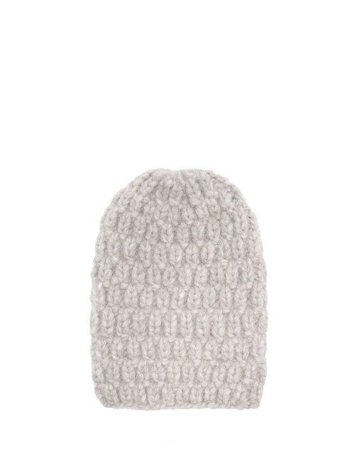 Matchesfashion.com Lola Hats - Hopscotch Alpaca Blend Beanie - Womens - Grey