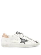 Matchesfashion.com Golden Goose - Old School Velcro-strap Leather Trainers - Womens - White Multi
